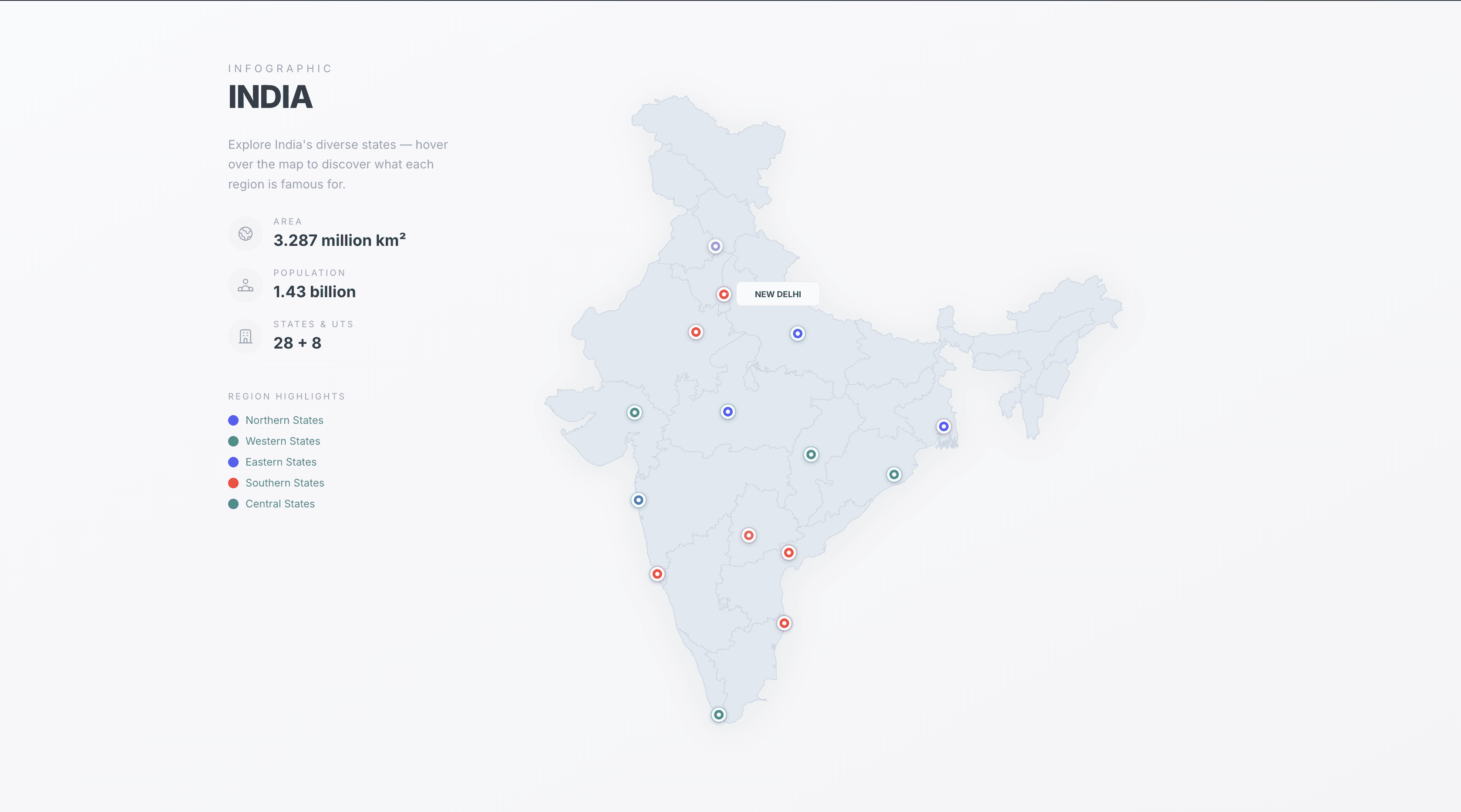Interactive India Map Visualization